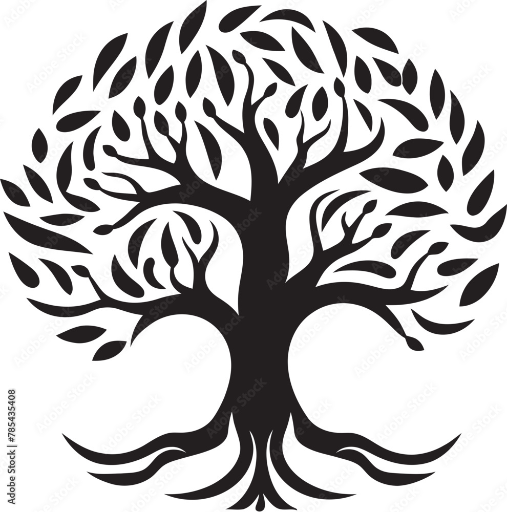 Enchanted Haven Vector Tree Silhouettes