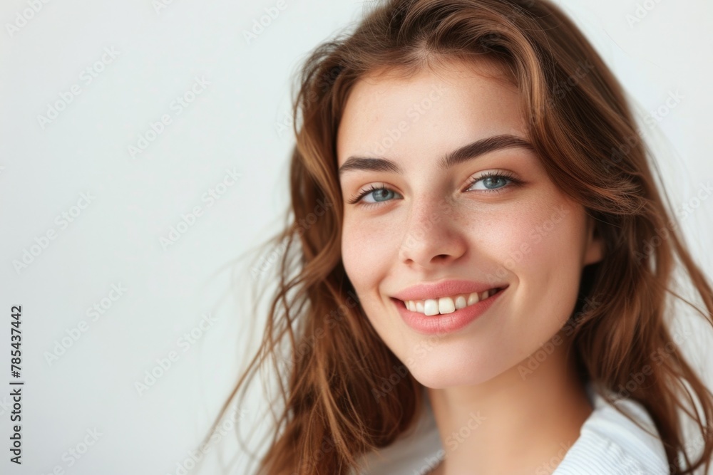Business Portrait. Young Beautiful Woman Isolated Smiling on White Background Business Portrait. Young Beautiful Woman Isolated Smiling on White Background