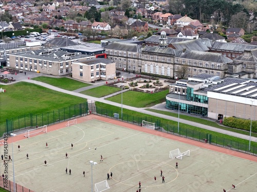 .Harrogate Grammar School Yorkshire UK drone,aerial