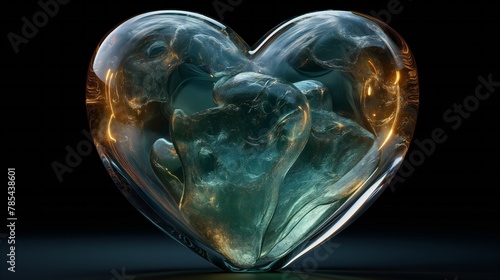 Transparent Love heart