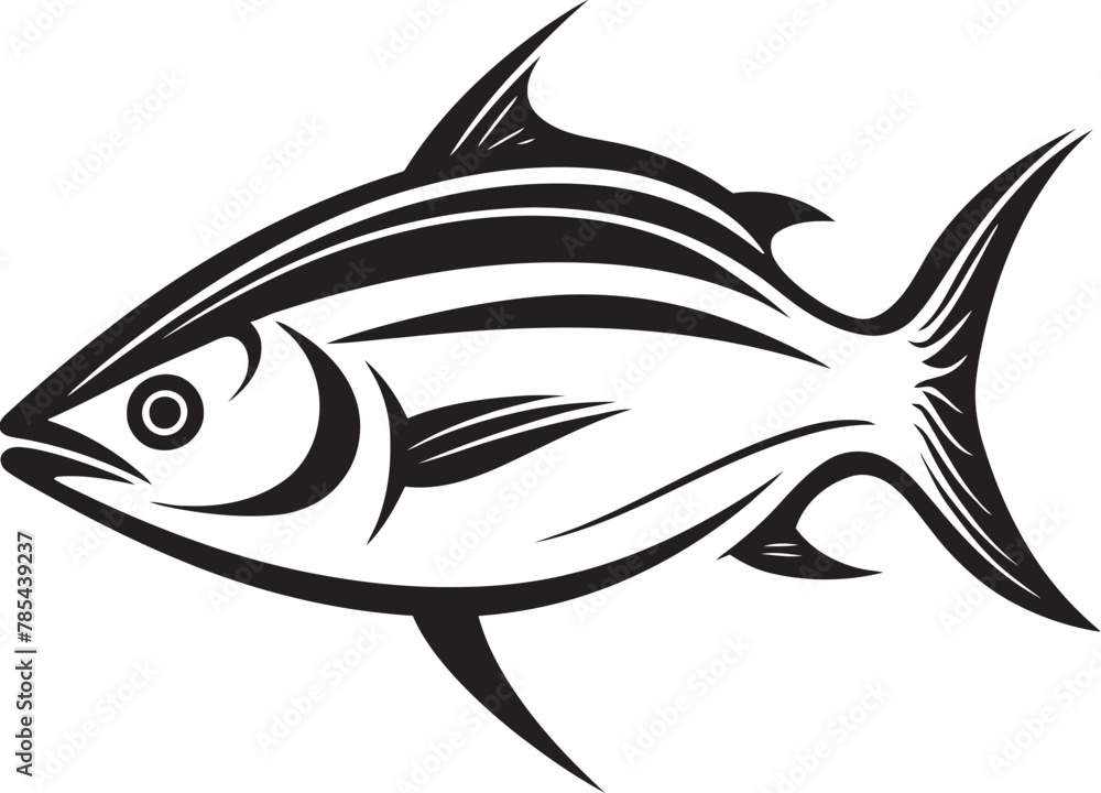 Oceanic Odyssey Tuna Fish Vector Odyssey
