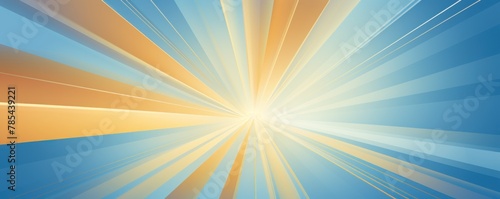 Sun rays background with gradient color, blue and gold, vector illustration © GalleryGlider