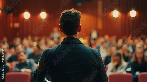 Confident Person Giving Presentation