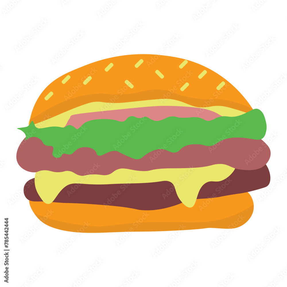 Collection of National Hamburger Day Vector Elements for Templets, Banners, Logos and Other Designs Collection of National Hamburger Day Vector Elements for Templets, Banners, Logos and Other Designs