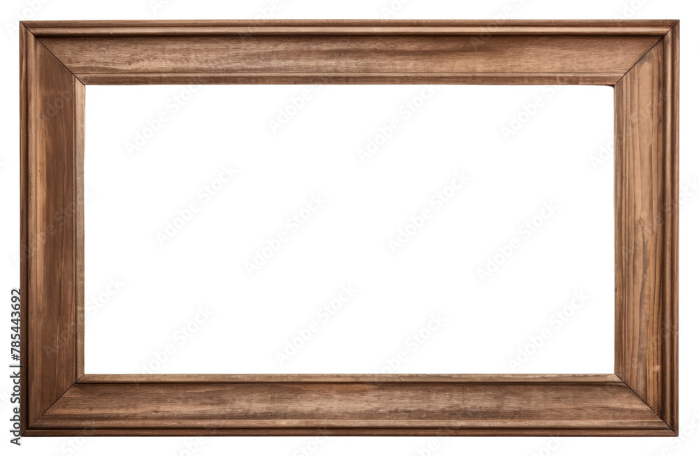 Obraz premium PNG Wood frame backgrounds rectangle white background