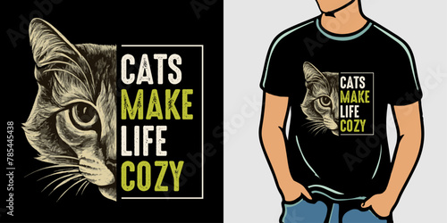 Obraz na płótnie Cats make life cozy