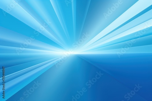 Sun rays background with gradient color, blue and sky blue, vector illustration