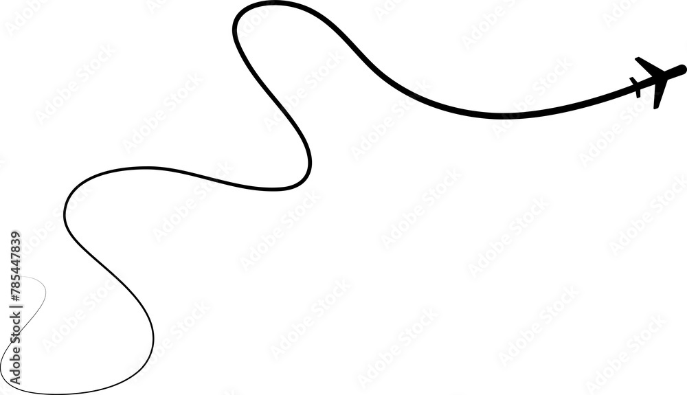 Airplane path, airline route, travel, flight Airplane path, airline route, travel, flight