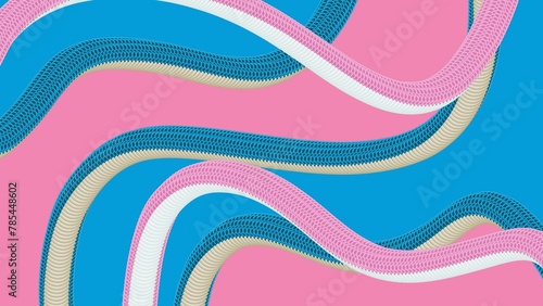 abstract background blue pink with waves 