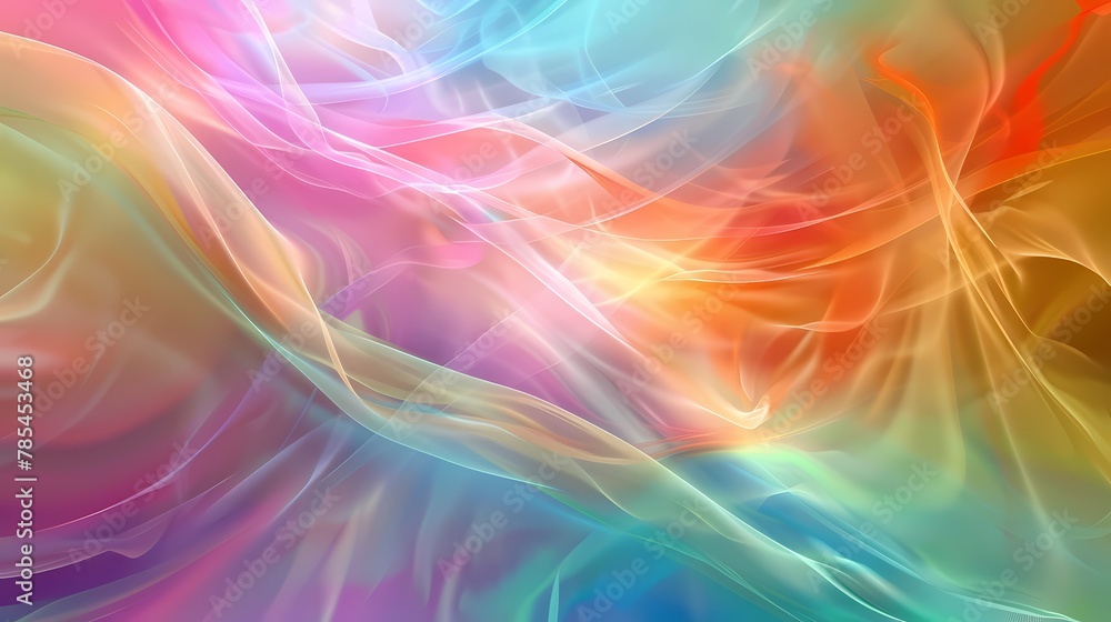 The Illustration of a Colorful Wave The Illustration of a Colorful Wave
