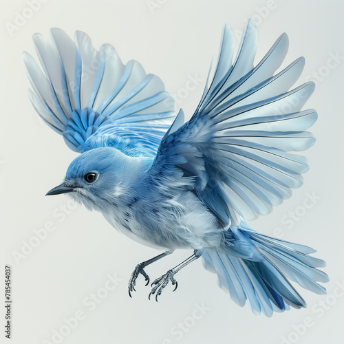 dreamy blue bird photo