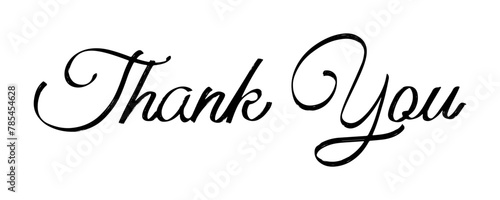 Thank you Hand drawn lettering  Modern Calligraphy for thank You