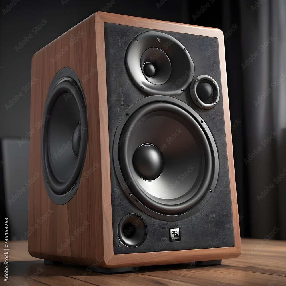 speaker with a central cone in soft pastel shades speaker with a central cone in soft pastel shades