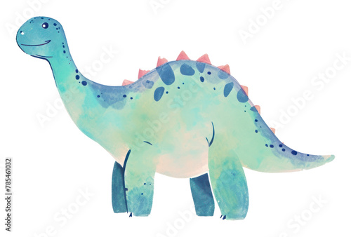 Fototapeta Naklejka Na Ścianę i Meble -  PNG Cute dinosuar illustration dinosaur reptile animal