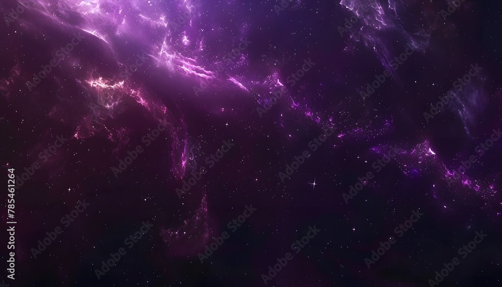 Obraz premium Modern backdrop, Dark purple galaxy background