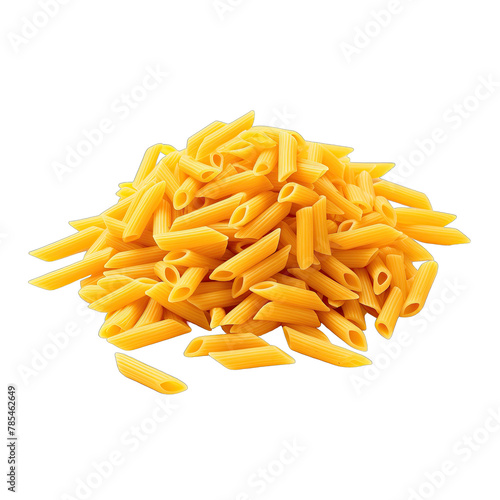 A pile of penne italian pasta SVG isolated on transparent background