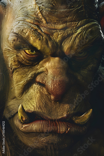 Monstrous Ogre Face - A Chilling Entity From Folklore Legends