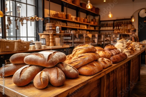 traditional bread bakery background