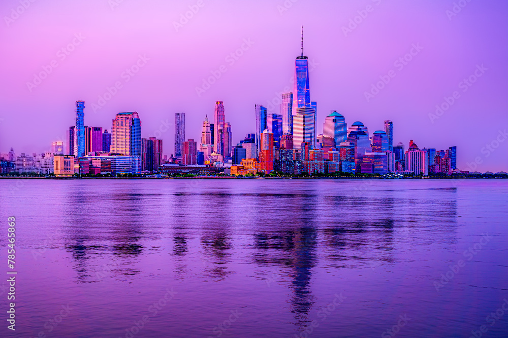 New York City Skyline by Morning
