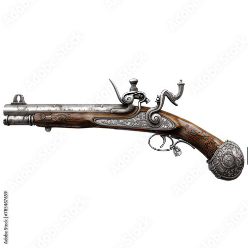 A vintage musket, combining history and elegance