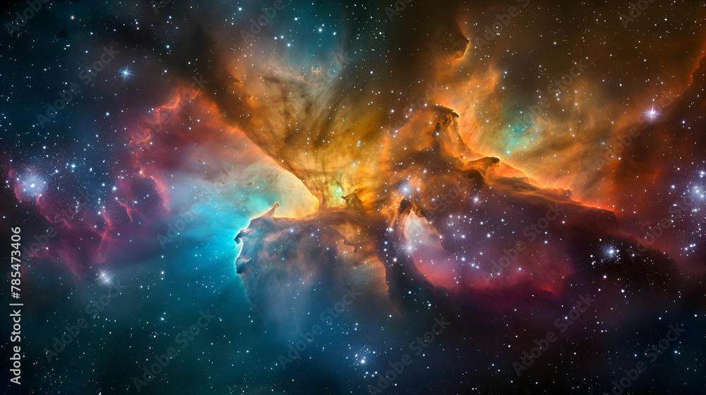 Beautiful Nebula and Deep sky Object, generative ai