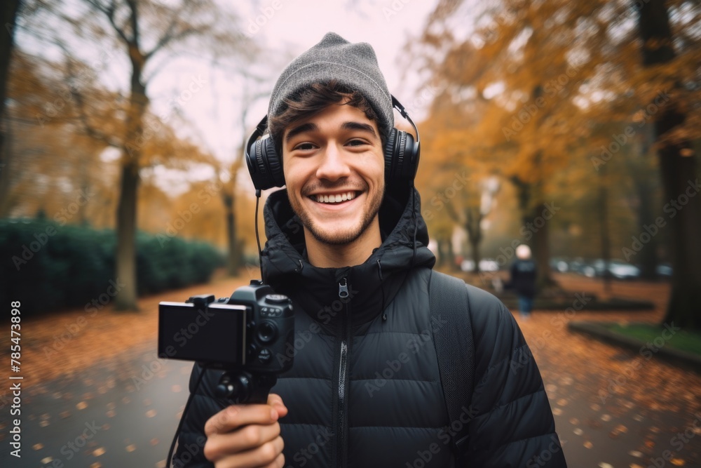 influencer recording new content for social media influencer recording new content for social media