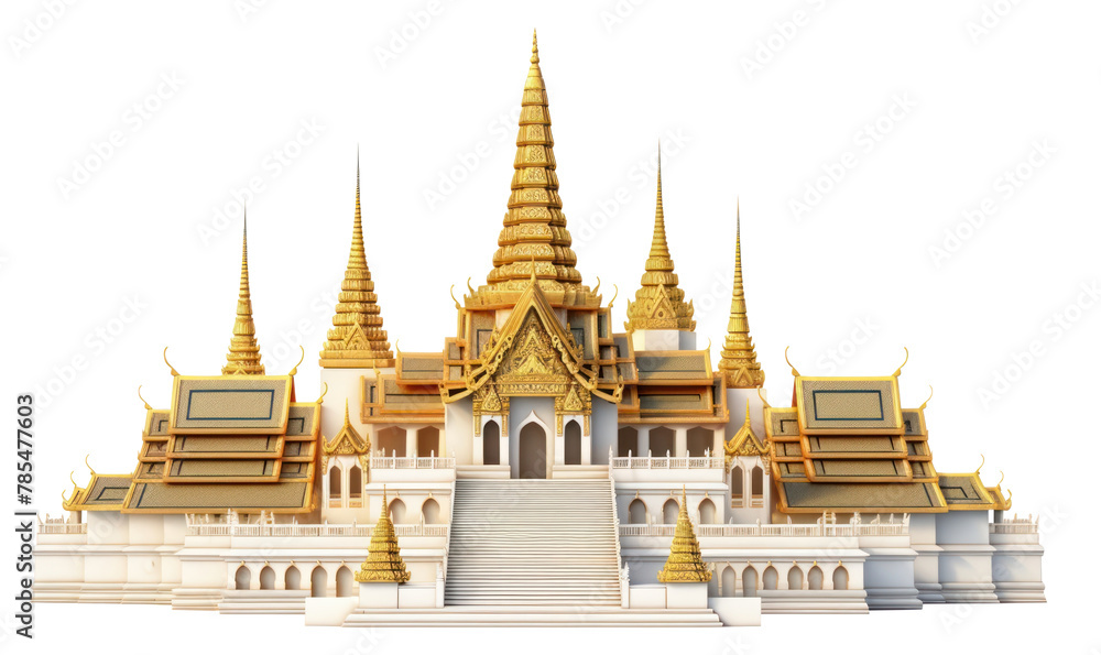 Fototapeta premium PNG Thailand architecture building pagoda