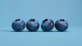 Vibrant Blueberries: Clean and Modern Advertisement Design