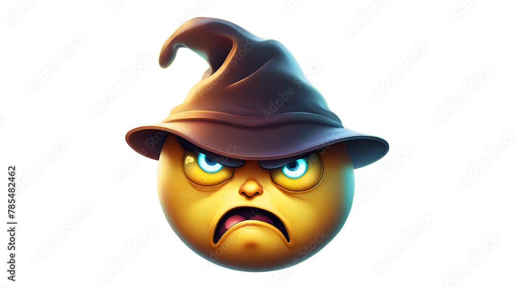 Mood is so angry, 3D anger face emoji 