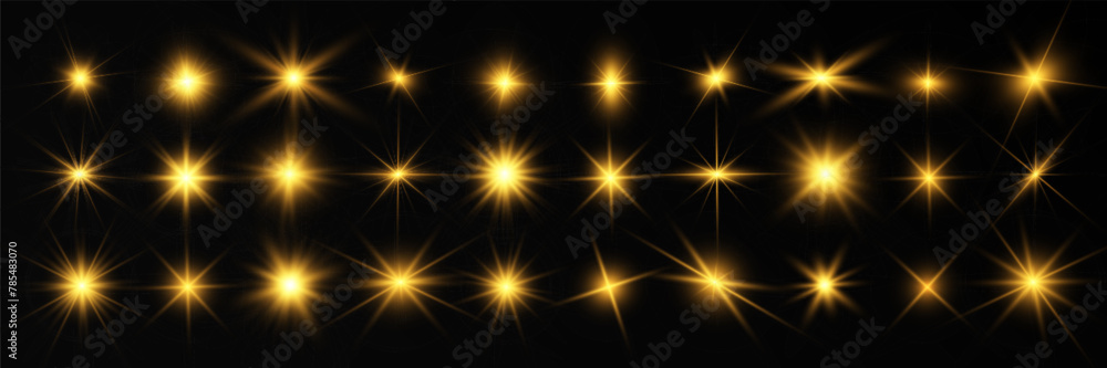 Spark of light.The star flashes brightly.Set of glowing effects.
Spark of light.The star flashes brightly.Set of glowing effects.