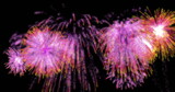 Image of colorful fireworks on black background