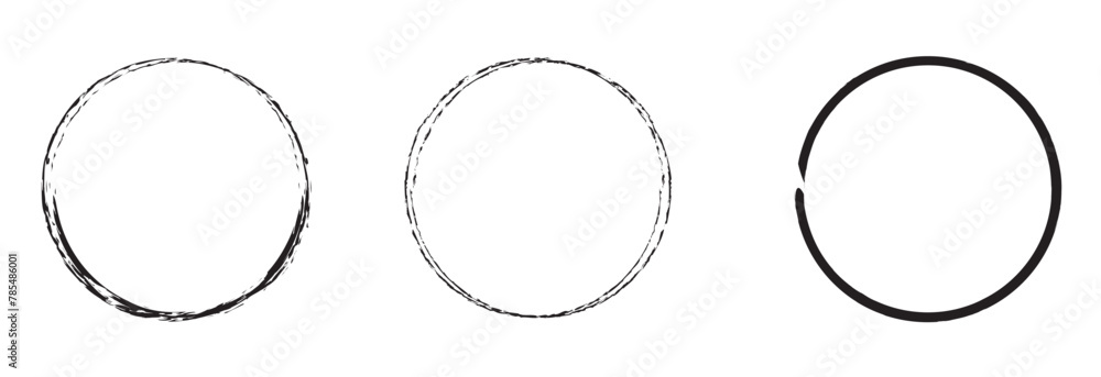 Hand drawn circle line sketch set. Vector circular scribble doodle round circles for message note mark design element. Pencil or pen graffiti bubble or ball draft illustration. Hand drawn circle line sketch set. Vector circular scribble doodle round circles for message note mark design element. Pencil or pen graffiti bubble or ball draft illustration.