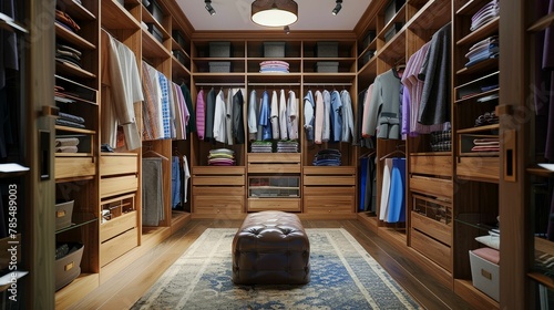 Customizing walkin closets, organized, spacious, fashionforward photo