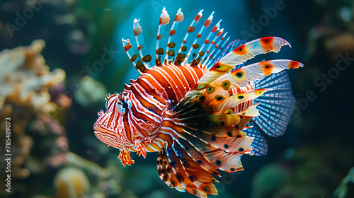 The Red lionfish Pterois volitans photo