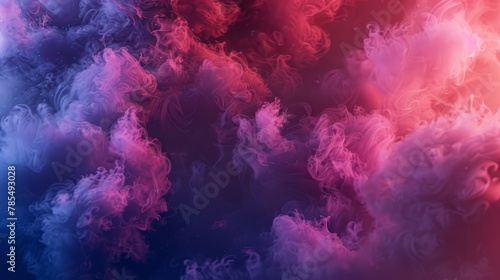 Smokey banner template with abstract design
