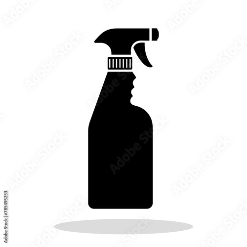 ПечатSpray bottle icon. Black spray bottle symbol in flat graphic design. Vector illustrationь © chekman
