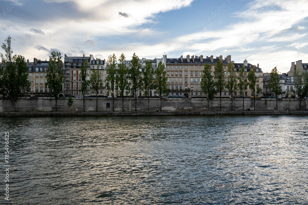 View of the Seine river in Paris