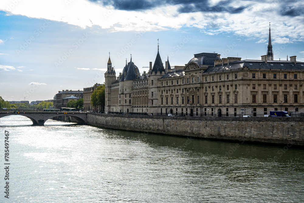 Naklejka premium View of the Seine river in Paris