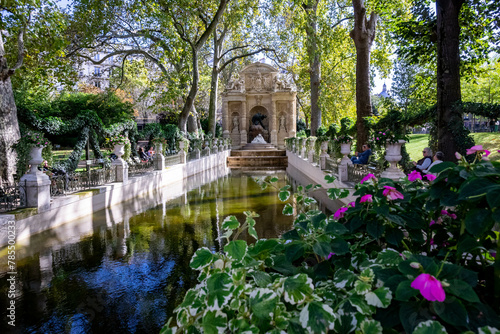 View of the Luxembourg Gardens in Paris