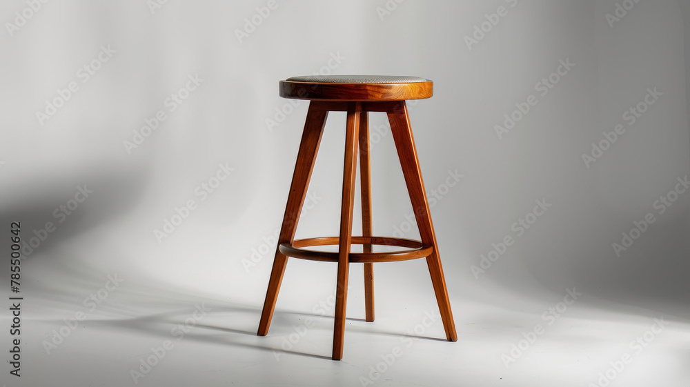 Wooden stool on a simple background Wooden stool on a simple background