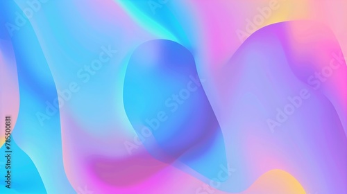 contemporary abstract wallpaper with vibrant pastel hues and gentle curves