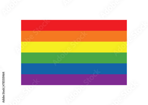 LGBT 6 colors rainbow flag