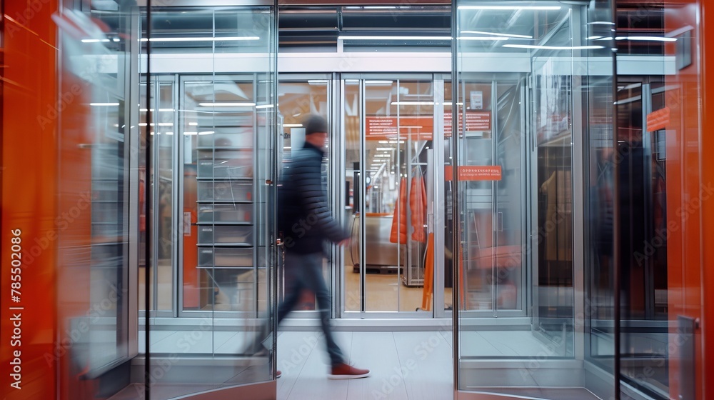 Fototapeta premium Progression through interconnected doors