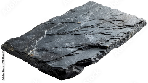 A piece of black slate stone.