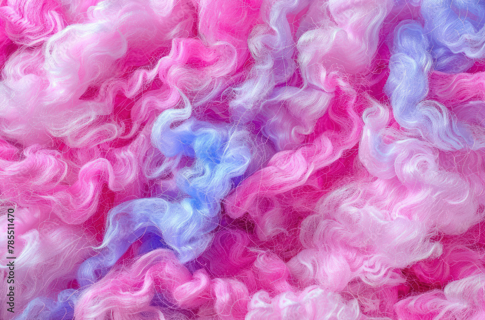 Fototapeta premium Seamless colorful Cotton Candy Texture