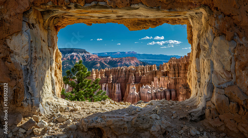 Window to the Hoodoos at Bryce Canyon National Park photo