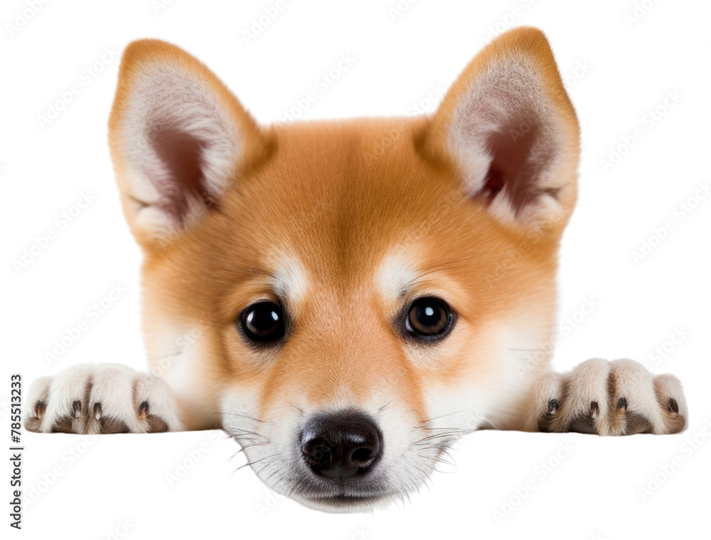 PNG Shiba dog peeking mammal animal PNG Shiba dog peeking mammal animal
