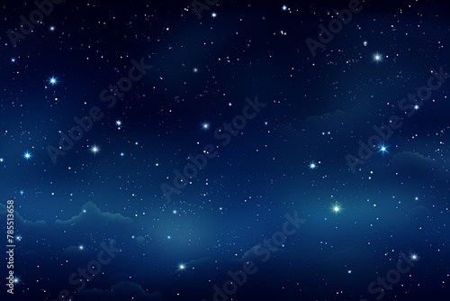 Starry night sky background with colorful glowing stars on a dark backdrop with copy space for text design photo or product  empty blank copyspace