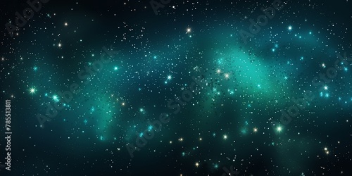 Starry night sky background with colorful glowing stars on a dark backdrop with copy space for text design photo or product  empty blank copyspace