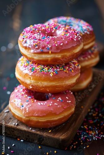 A set of donuts lying on a table. National Doughnut Day